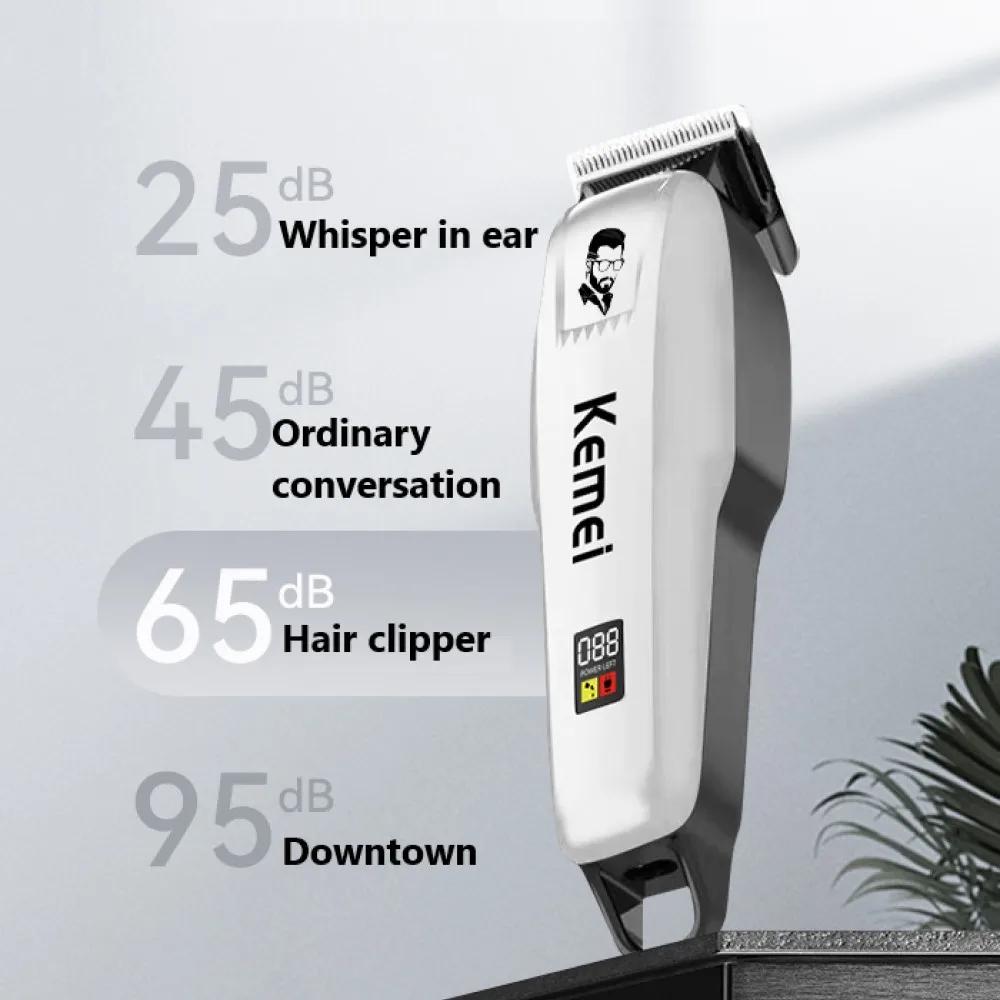 Kemei tondeuse à cheveux professionnelle tondeuse à cheveux Rechargeable pour hommes rasoir Machine 