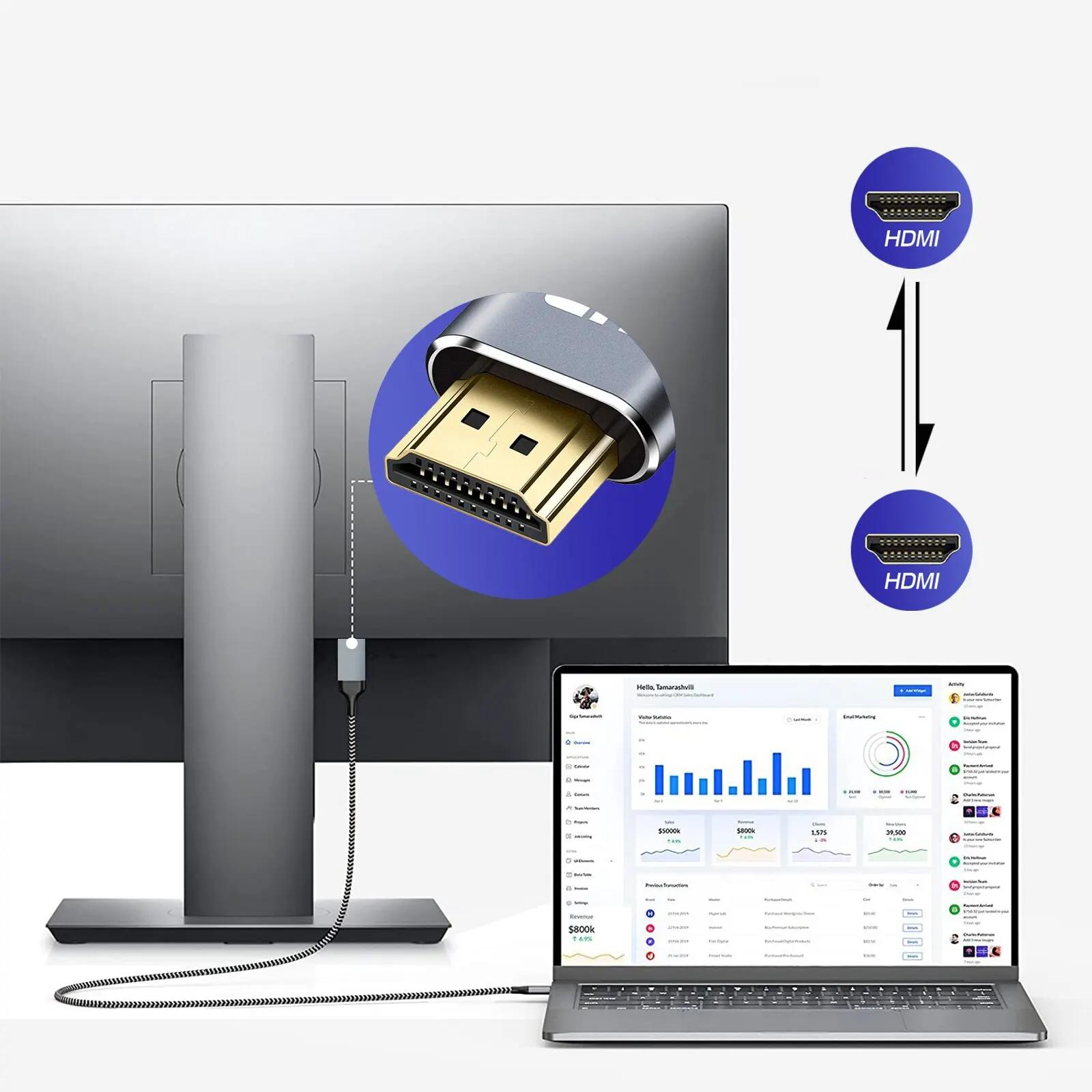 NIERBO-Câble HDMI 2.0 4K pour PS4 PS3 Xbox Fire TV Stick, lecteur Blue Ray HDR, Ethernet haute vites