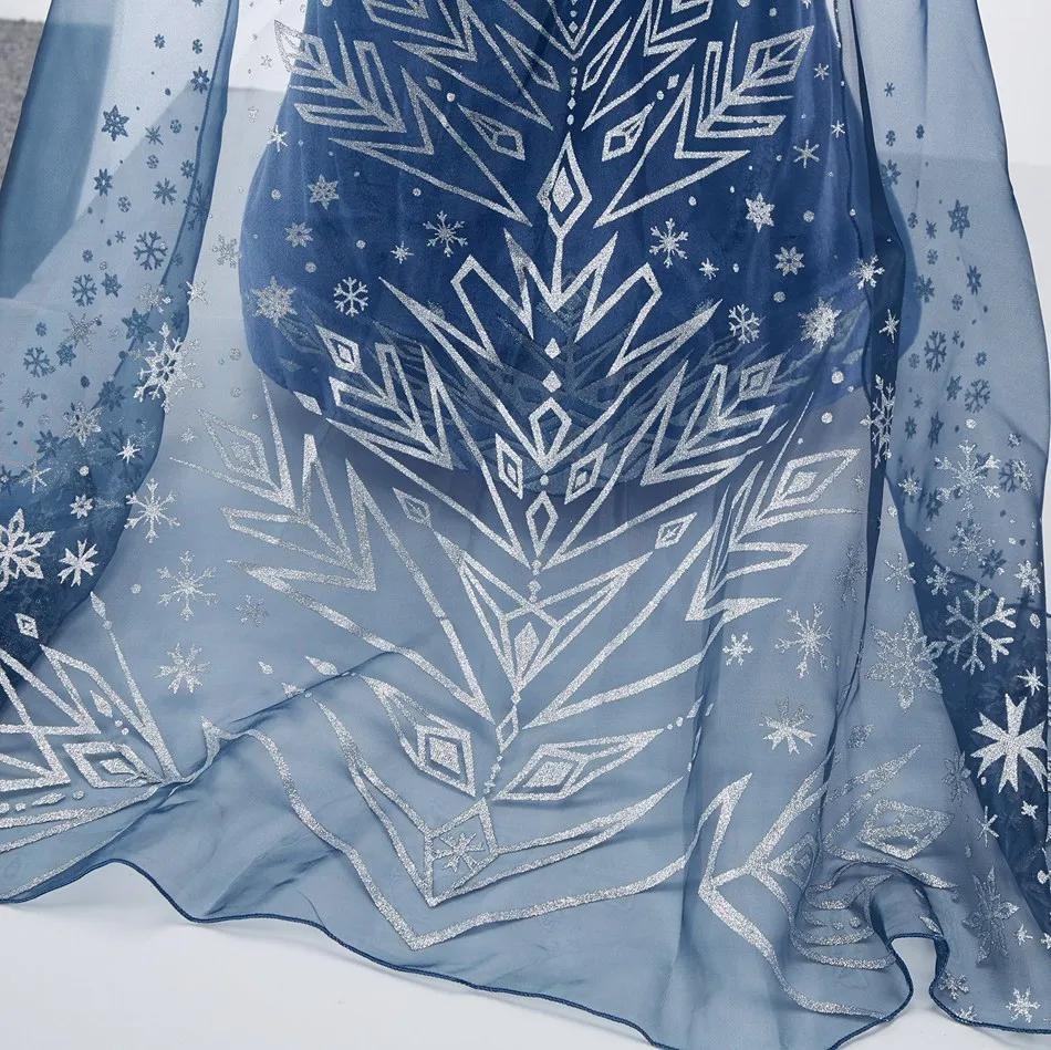 Robe de princesse reine des neiges pour enfants, Costume Elsa pour filles, tenue de fête d'anniversa