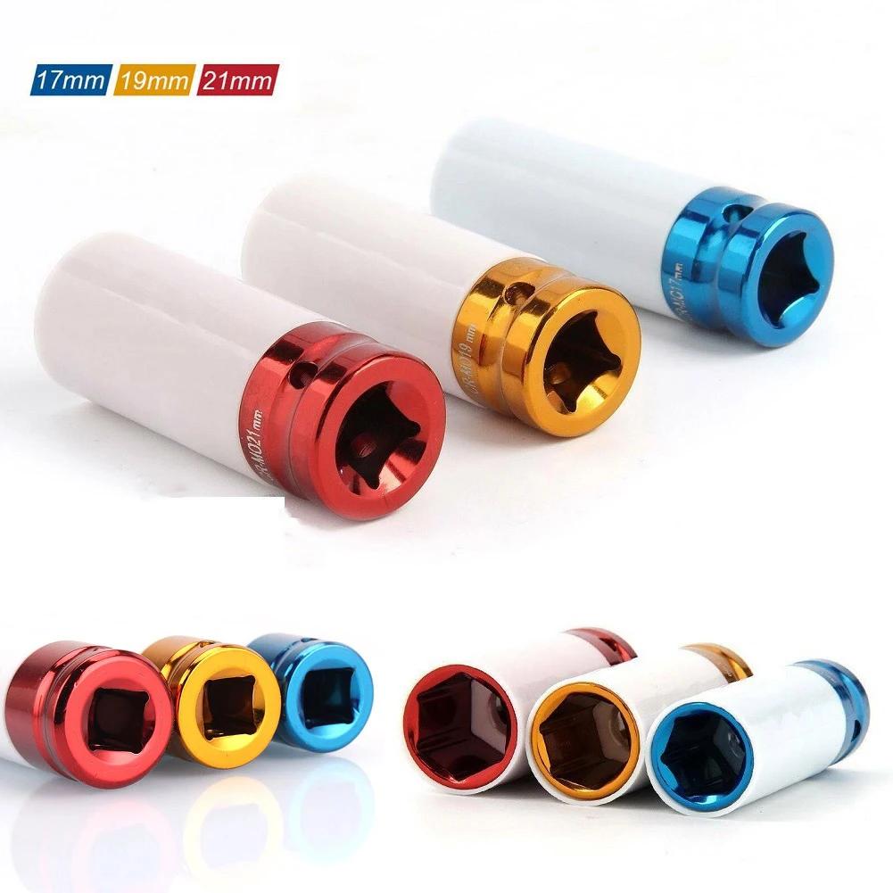 Manchon de Protection des pneus 17/19/21mm, 1 pièce, jeu de douilles d'écrou de roue à Impact profon