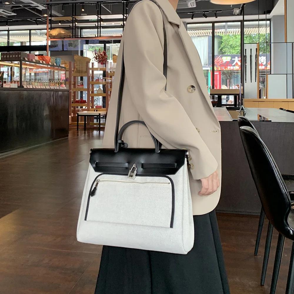 Sac à main polyvalent et tendance, nouveau style 2026, sensation premium, sac fourre-tout à bandouli