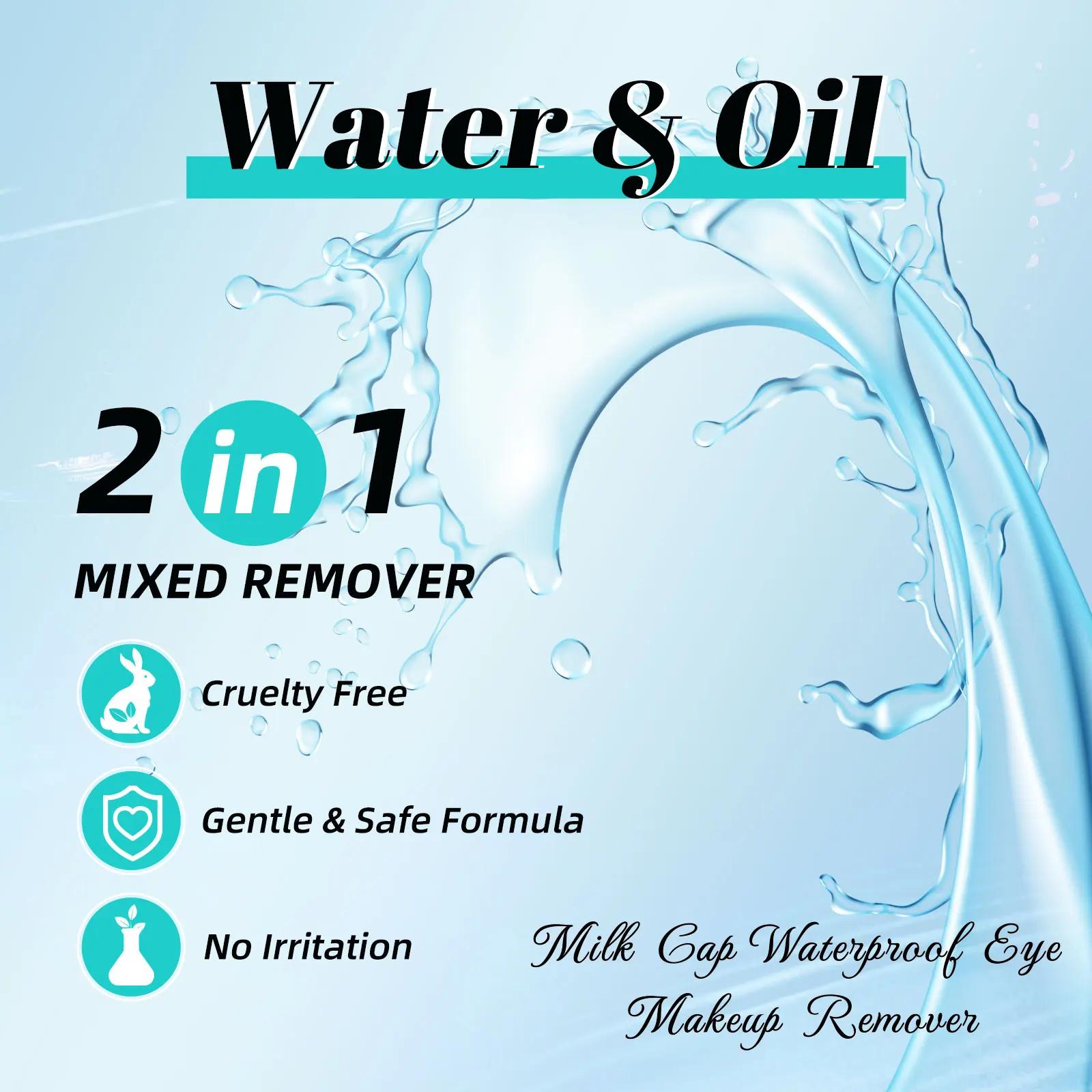 Amzgirl-Démaqucorporelle pour cils 100ml, huile et eau cosmétiques, maquillage doux pour les yeux, p