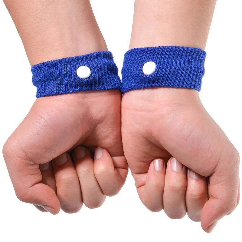 2 pièces voyage maladie du matin Bracelet Anti nausée voiture Van avion de mer Bracelet Anti-mouveme