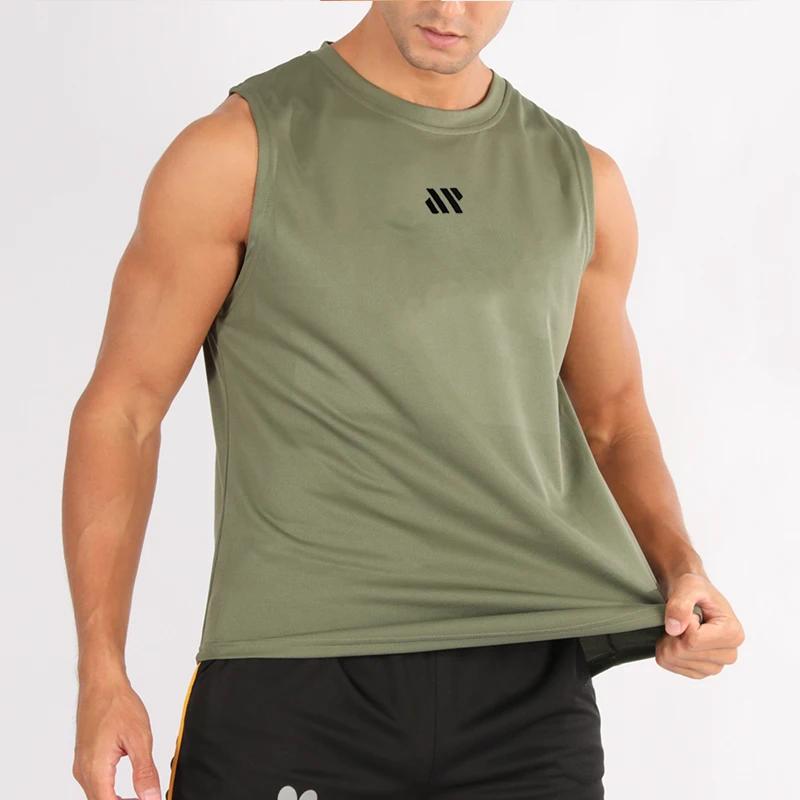 GITF gilet de musculation pour hommes entraînement de gymnastique maille Fitness chemise sans manche