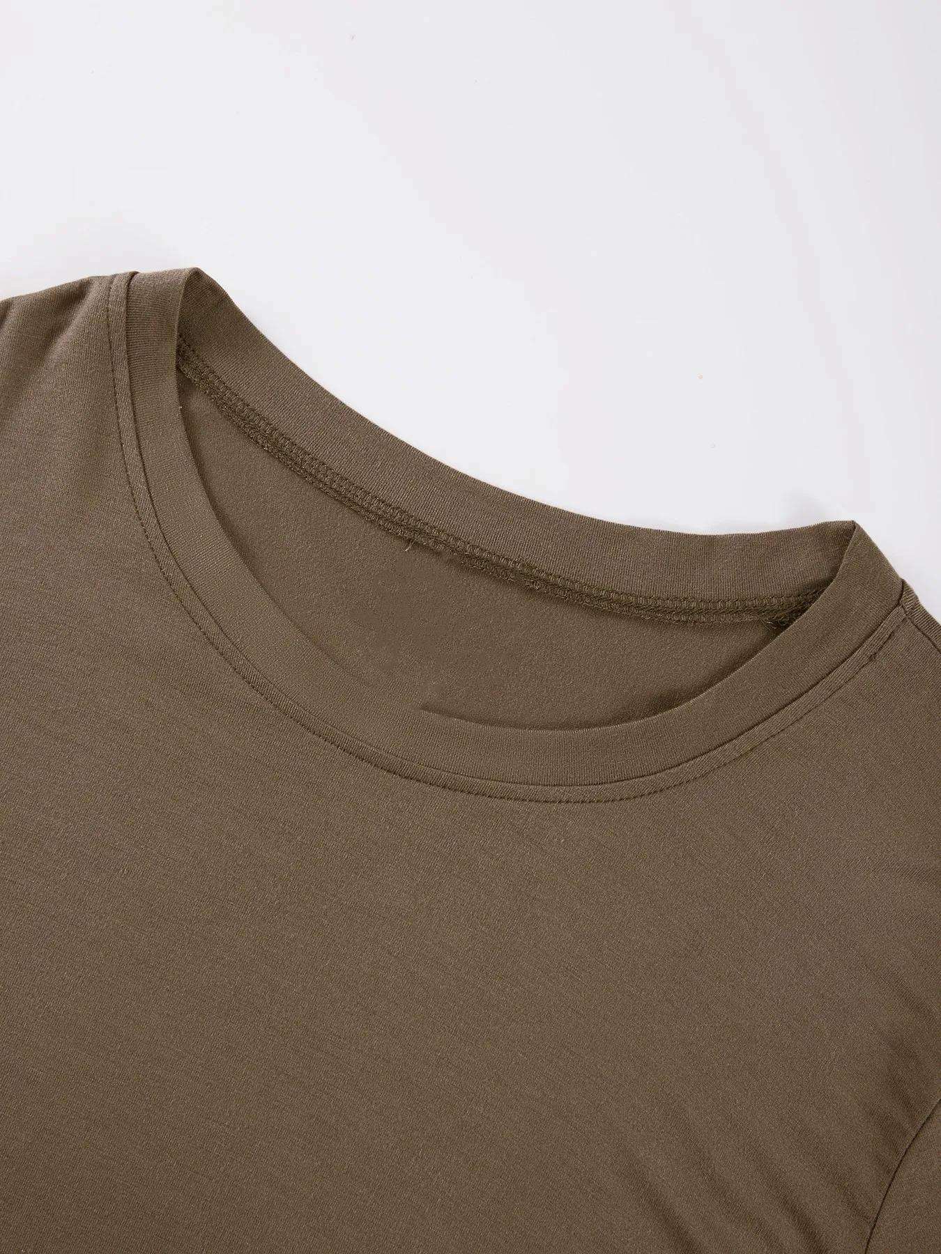 Personnalisé le Logo photo femmes culture T-Shirt Y2K mince été manches courtes confortable bricolag