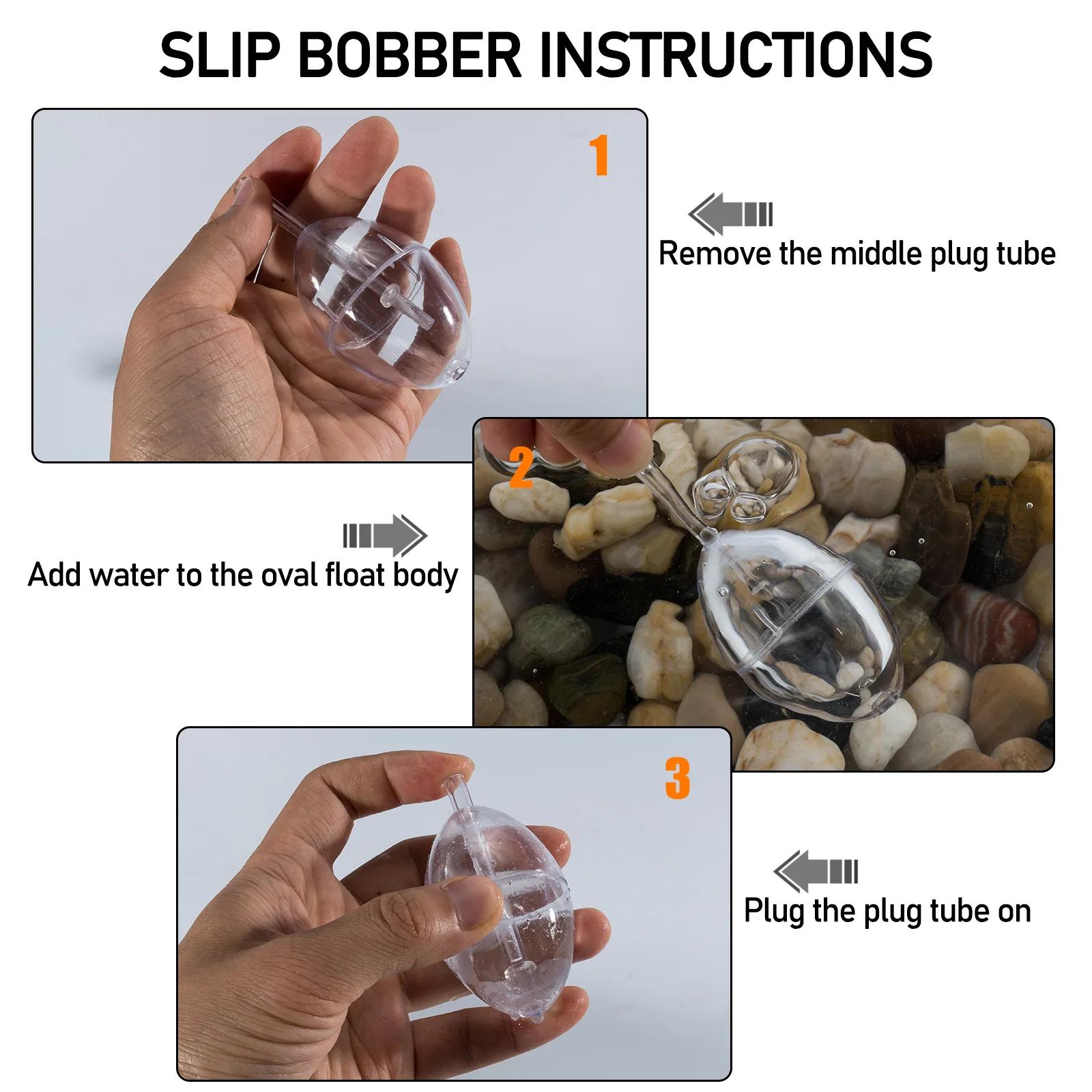 10 pièces flotteur de pêche bouée Bobber indicateur de frappe PVC plastique Surface transparente flo