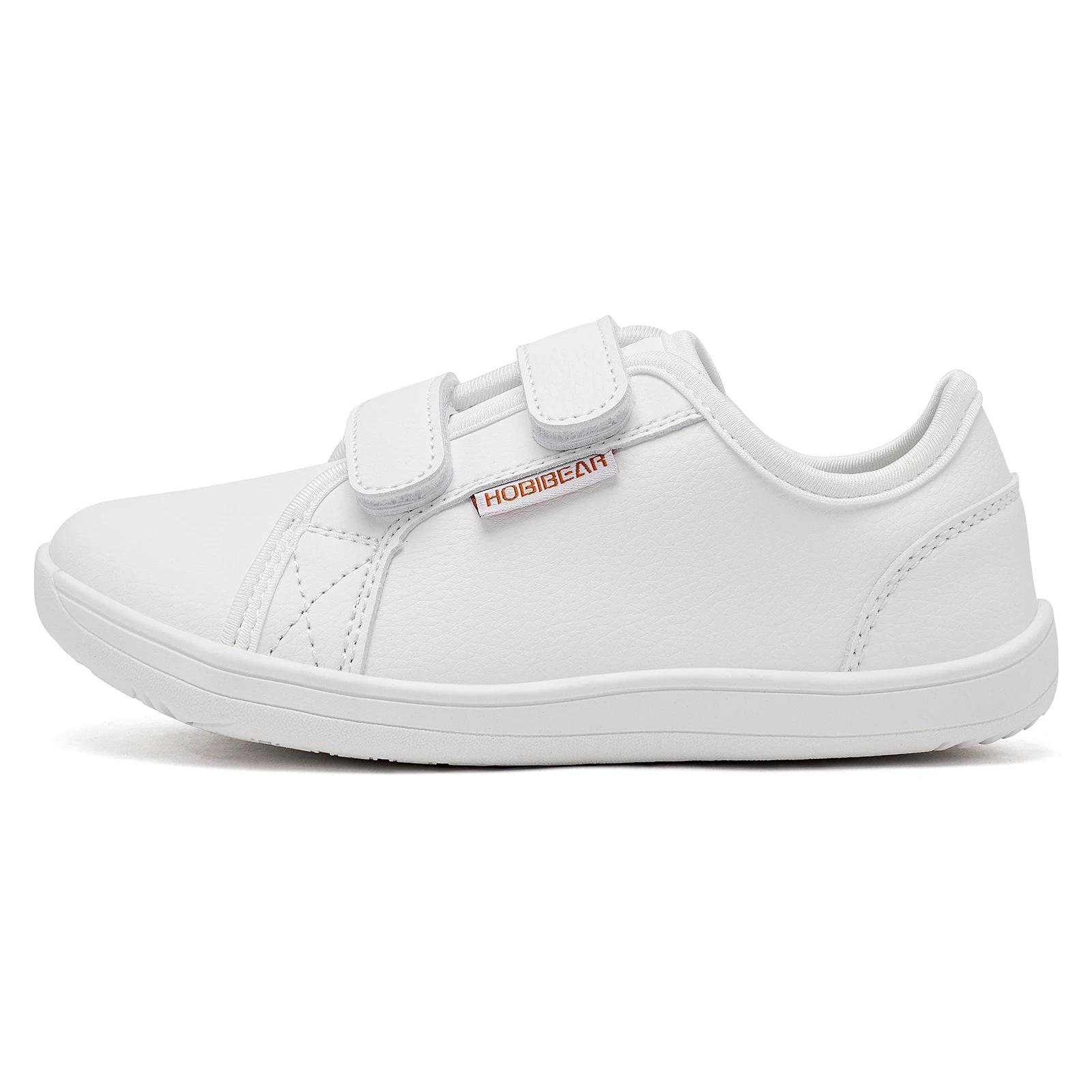 HOBIBEAR Baskets pieds nus minimalistes pour enfants |   Boucle à crochet |   Chaussures à bout larg