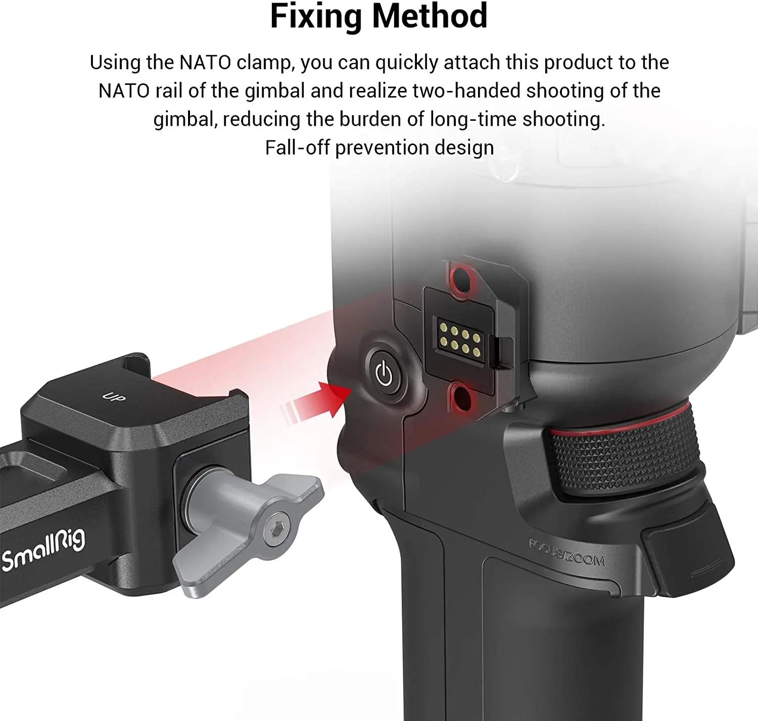 SmallRig – double poignée réglable pour DJI RS 2 /RSC 2/RS 3 / RS 3 Pro /RS 4/ RS 4 Pro, support de 