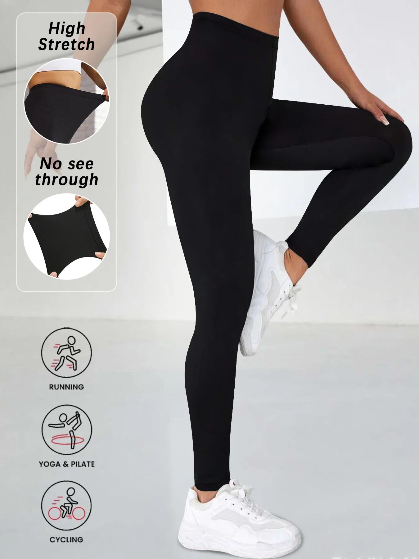 Leggings Super doux pour femmes, haute élasticité, pas transparent, pour entraînement, Yoga, course 