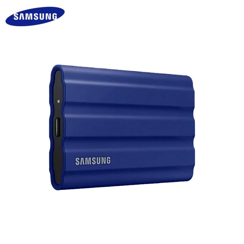 Samsung-Disque dur externe portable SSD T7 Shield, disque à semi-conducteurs, compatible avec ordina