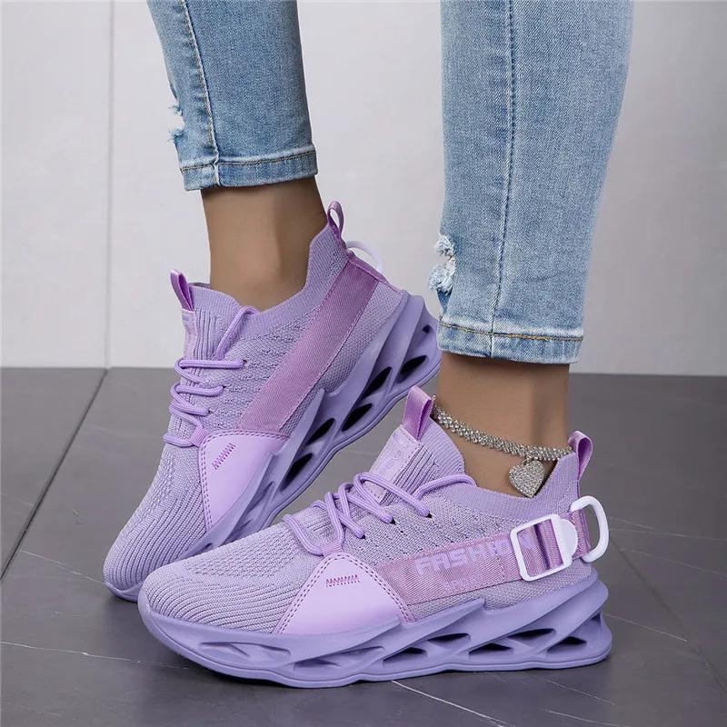 Espadrilles décontractées mode violet légères respirantes grande taille 48 pour hommes femmes