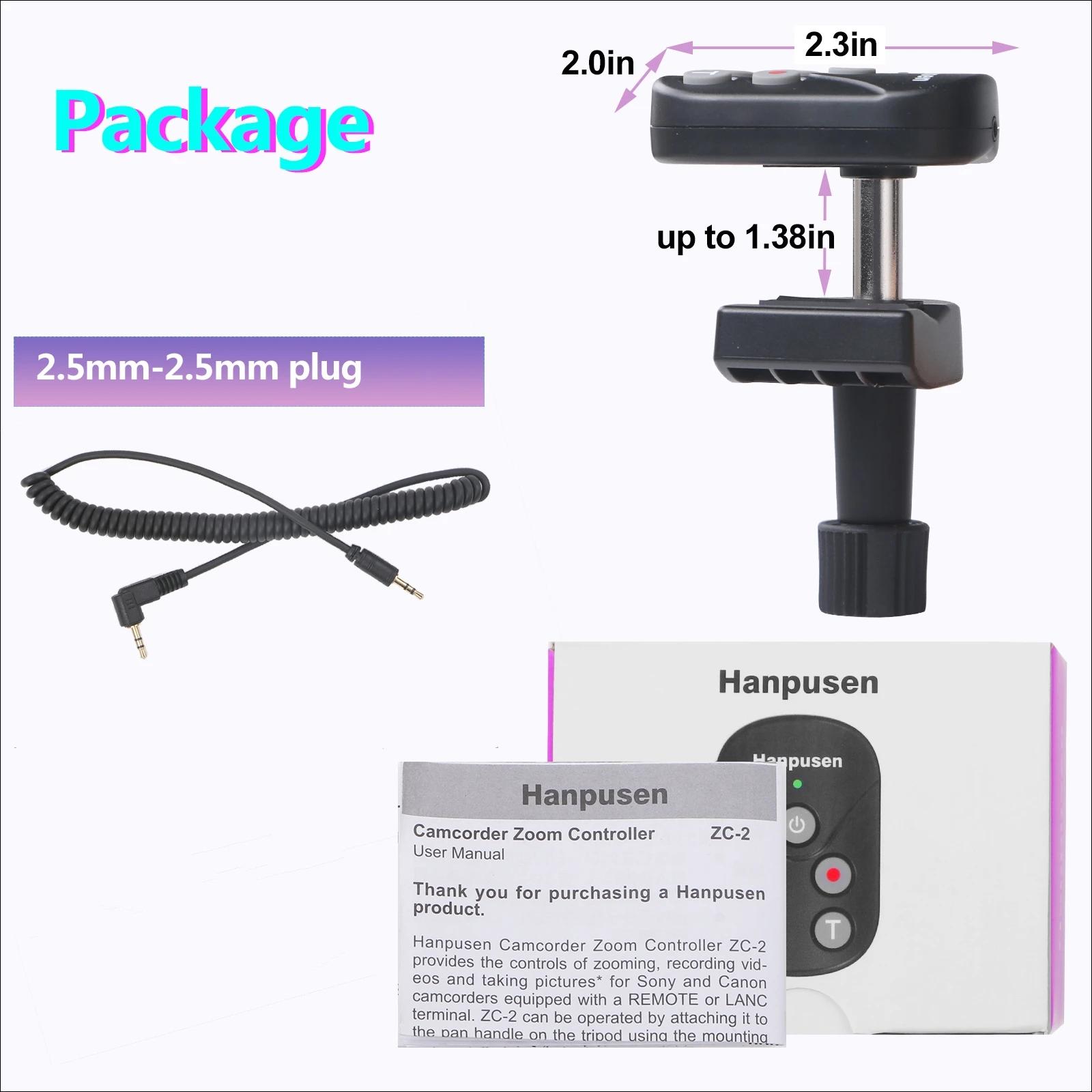 Caméscope Lanc Zoom télécommande avec câble Jack 2.5mm enregistrement vidéo, Zoom Commander, prendre