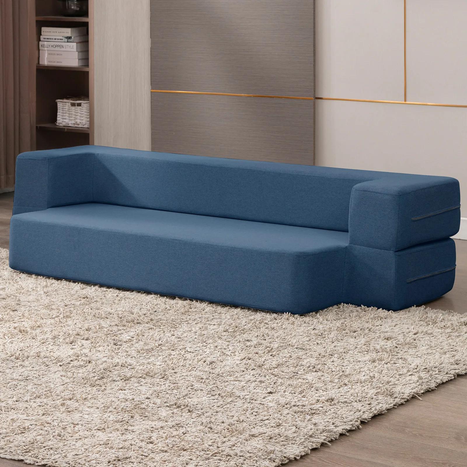 HORGgland-Canapé-lit pliant O, lit en duvet, chaise de couchage, matelas en mousse, lit jumeau