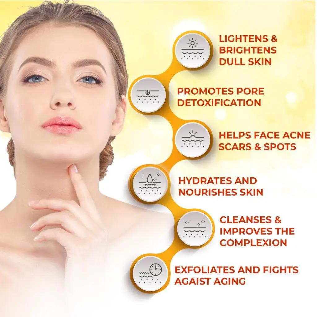 Sérum au curcuma Super 500ml pour le visage et le corps, sérum éclaircissant pour les taches foncées