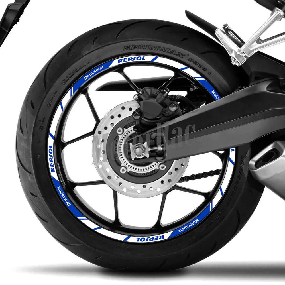 Autocollant réfléchissant pour roue de moto Repsol CBR CBR650rr, bande de jante, 17 pouces, accessoi