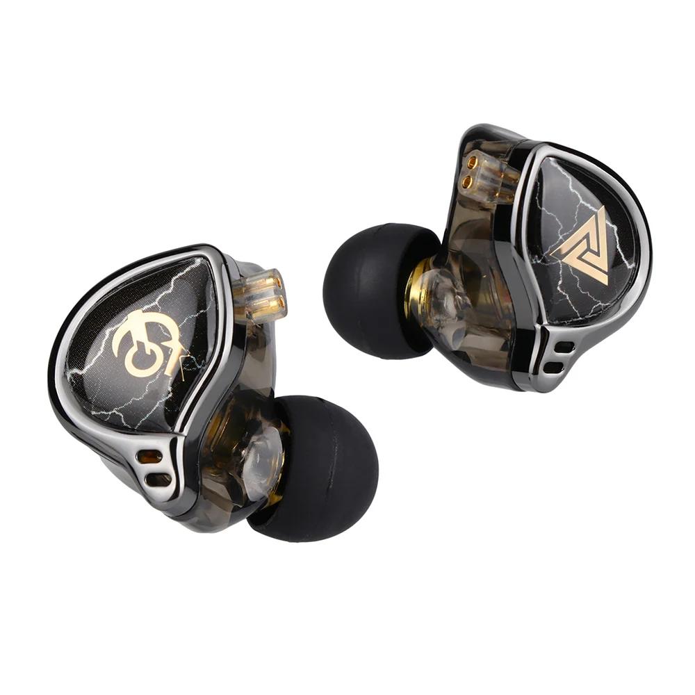 QKZ – écouteurs intra-auriculaires, à diaphragme revêtu de titane, hi-fi, à cavité semi-ouverte, pla