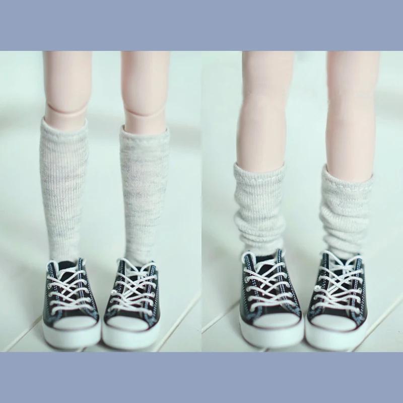 Une paire de chaussettes de poupée Blyth, chaussettes longues de couleur Pure pour Blythe Licca Azon