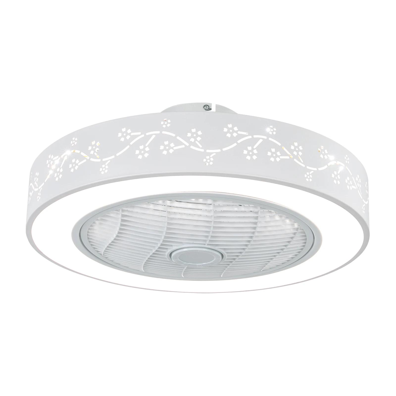 LOYALHEARTD-Plafonnier à Intensité Réglable avec Ventilateur, Luminaire Décoratif de Plafond avec Té