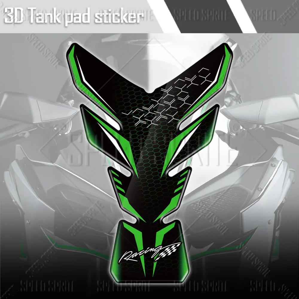 Autocollant 3D pour tampon de réservoir de moto, autocollant de protection pour Ninja400 Z900 Z1000 