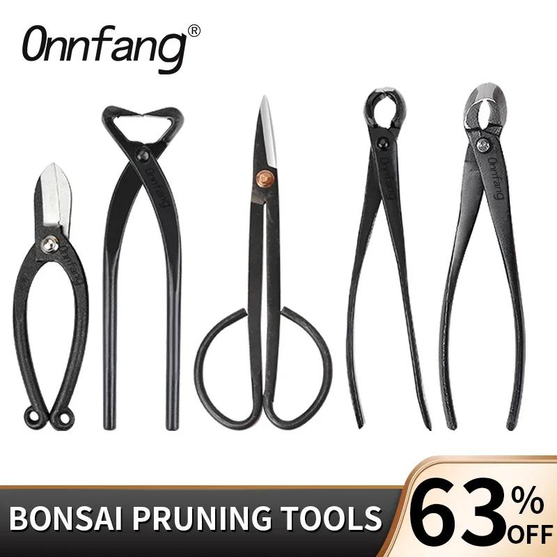 Onnfnag coupe-raine professionnelle coupe-bonsaï ciseaux à bord Concave outils de bonsaï en acier po