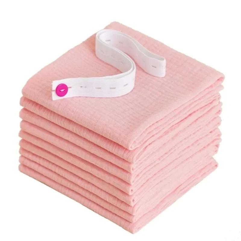 Couches en gaze de coton pour bébé, 8 pièces, pour nouveau-né, à langer, 43x45cm, lavables, réutilis