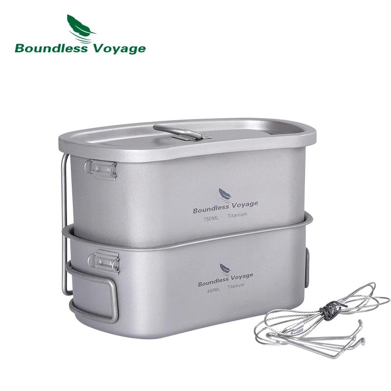 Bouteille titane militaire camping randonnée 1100ml pot 750ml bol 400ml ustensiles cuisine outdoor