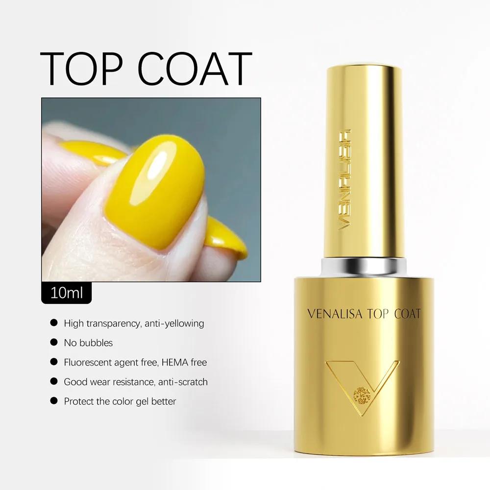 1/2/3 pièces Kit Venalisa 10ml vernis à ongles HEMA/TPO Base gratuite diamant Ultra brillant trempé 