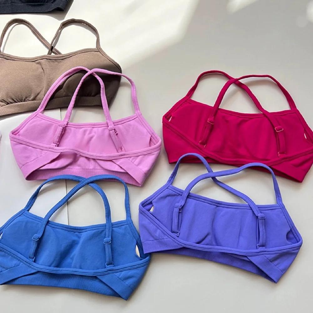 Soutien-gorge de sport pour femmes, vêtements d'extérieur, résistant aux chocs, pour course à pied, 