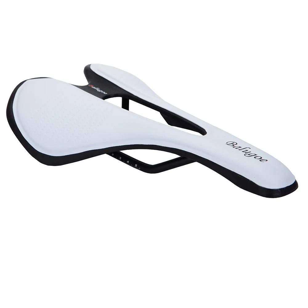 Selle de vélo vtt montagne route siège de vélo en cuir PU rempli de Gel coussin de cyclisme conforta
