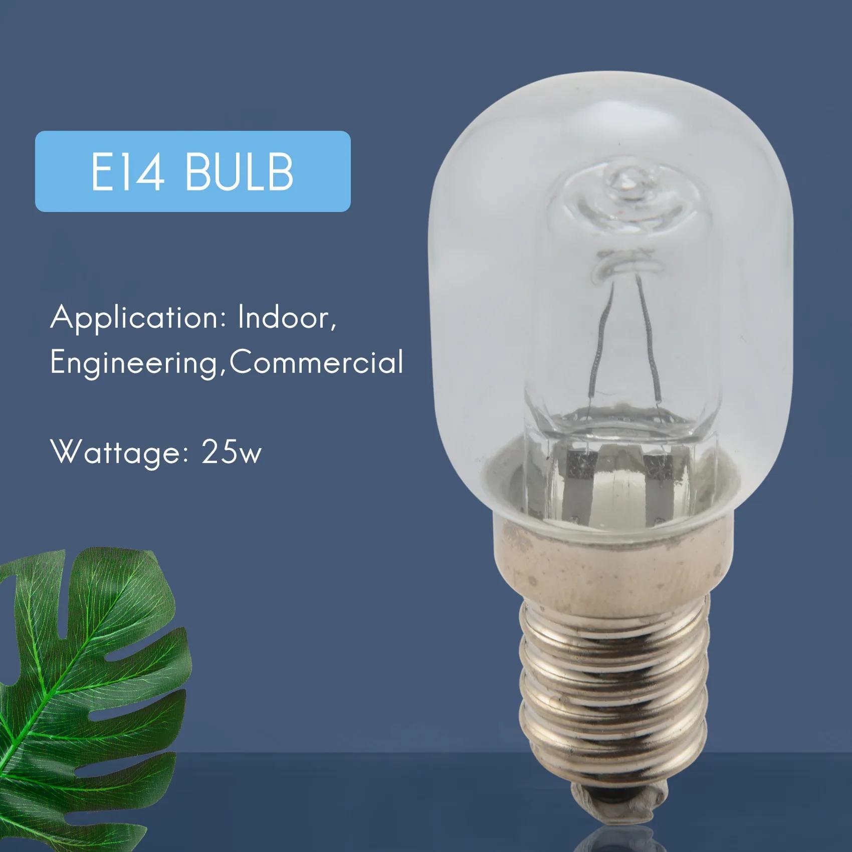 Ampoule à haute température E14 500 degrés 25W, four à bulles halogène E14 250V 25W, ampoule à Quart