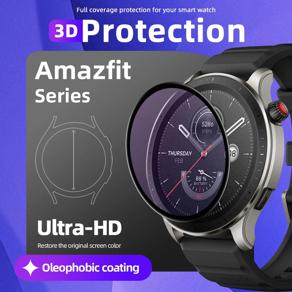 Protecteur d'écran pour Amazfit GTR 4 3 Pro 2 Balance T-Rex Active Max, film de Protection souple an