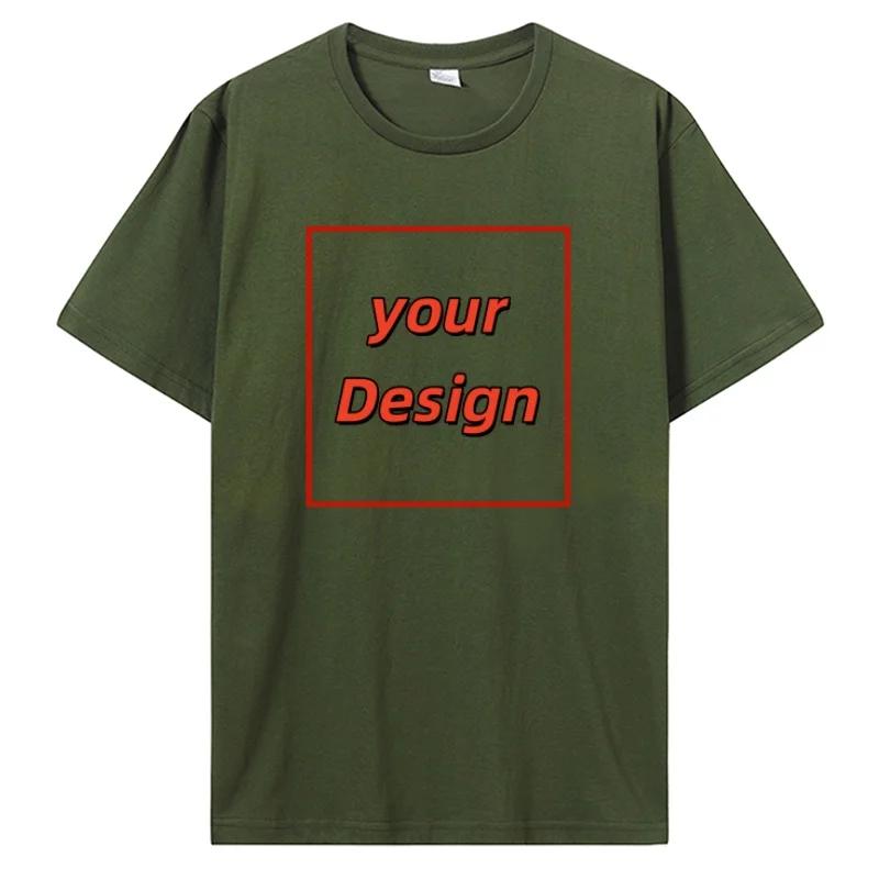 T-shirt personnalisé imprimé personnalisé T-shirt hommes femmes hauts personnalisés t-shirts bricola