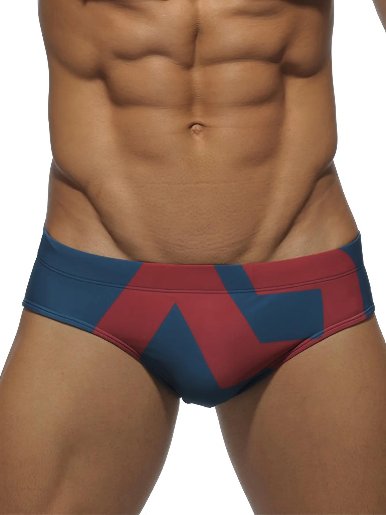 Sous-vêtements triangulaires à cordon de serrage pour hommes, maillots de bain pour hommes, shorts d