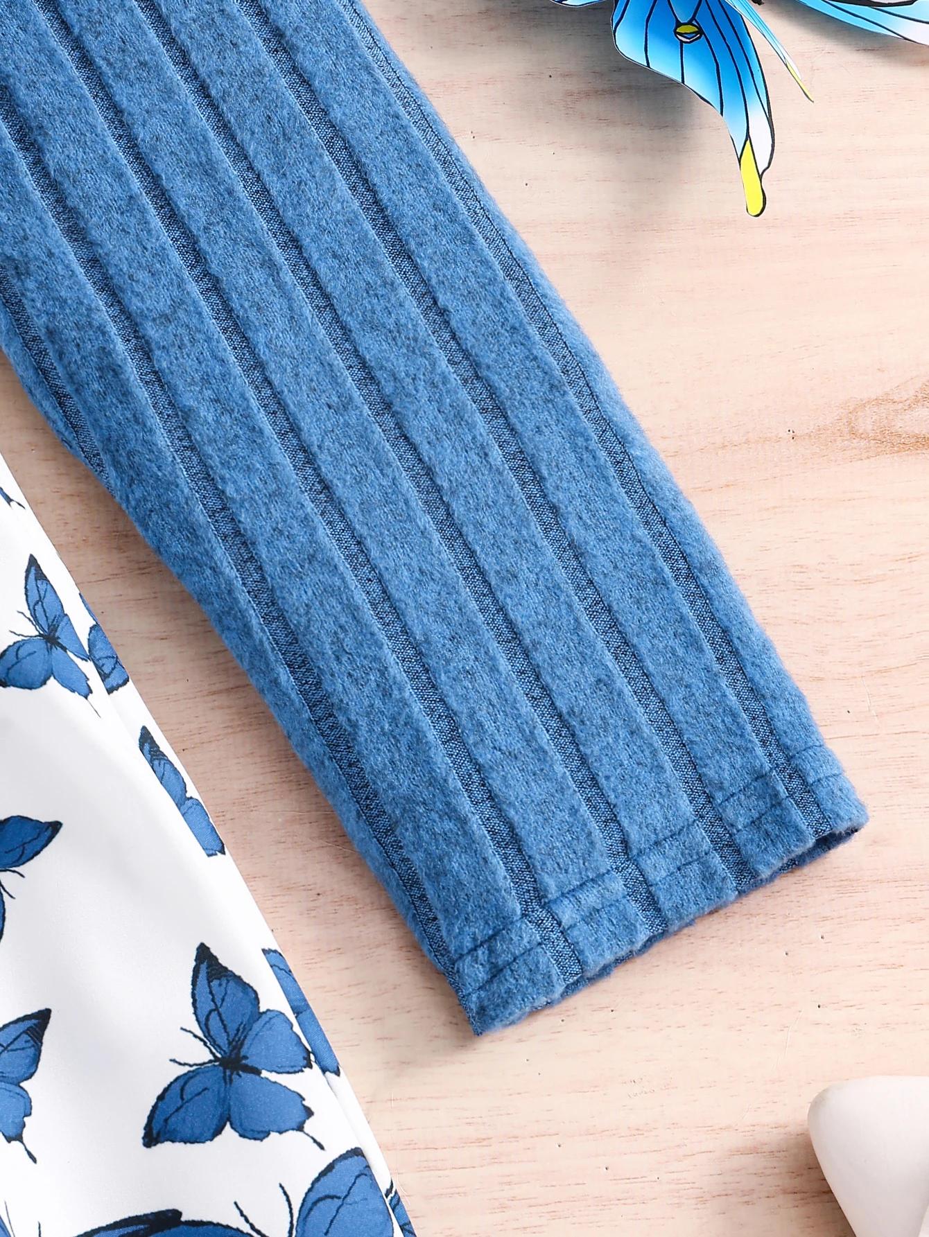 Robe en tricot décontractée pour filles de 8 à 12 ans, style printemps-automne, avec col rond, desig