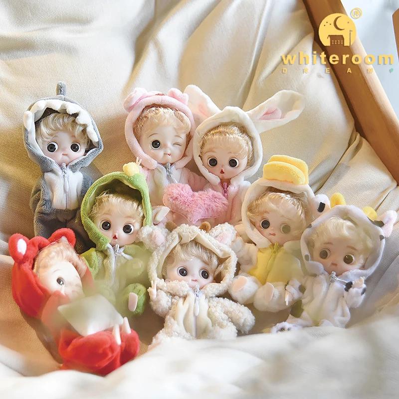 Mini jouets de poche pour filles, vêtements de poupée, bébé mignon souriant, maquillage du corps, po