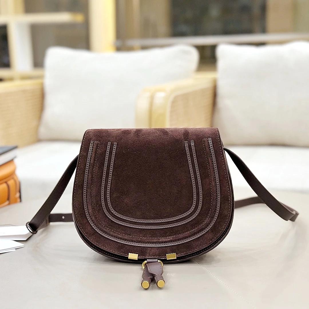 Sac bandoulière rétro en daim, sac à main vintage en cuir de vachette, sac bandoulière classique en