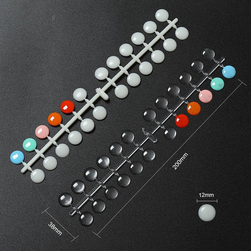TP 120 pièces Table d'affichage de vernis à ongles avec autocollants carte de couleur à pois panneau