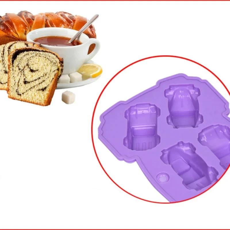 Moule à chocolat en silicone pour voiture, glace, bonbons, cuisson, gâteau, cookie, pouding, F2