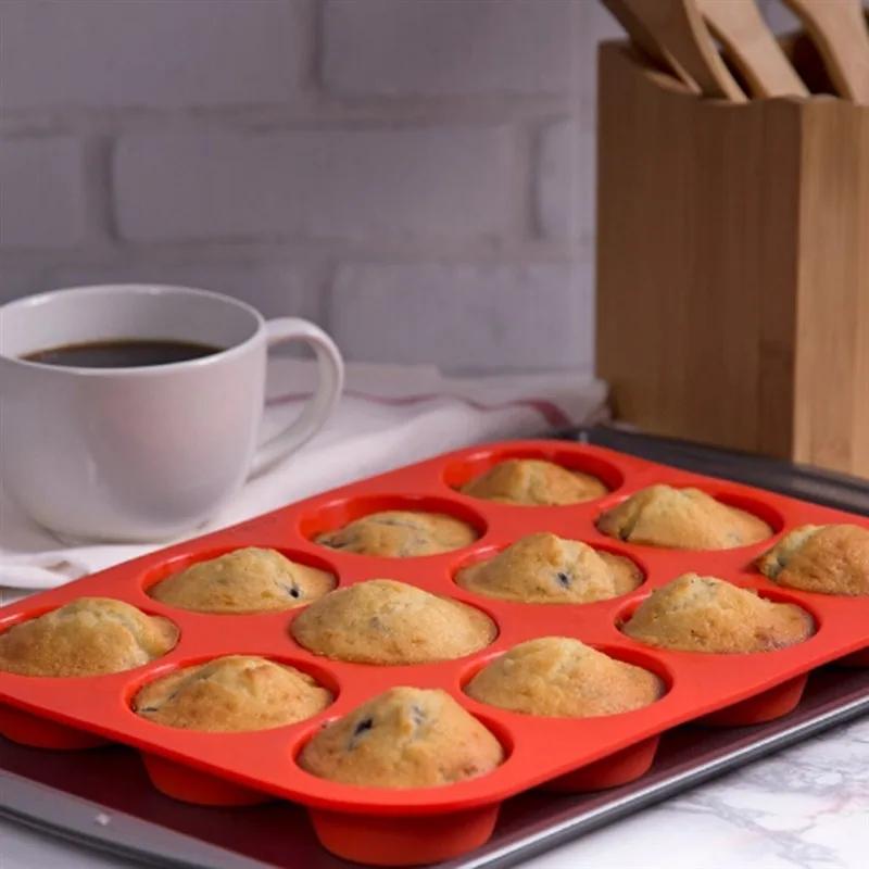 Moule à gâteau en Silicone à 24 trous, pour savon, biscuits, Cupcake, ustensiles de cuisson, plateau