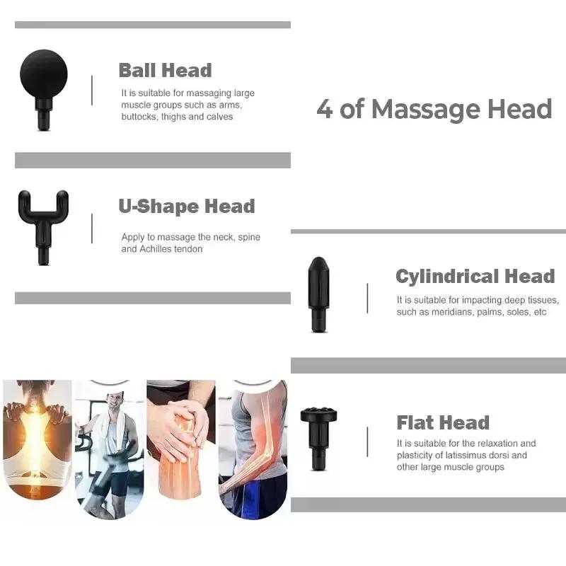 Pistolet de massage électrique vibrant professionnel 2026 pour relaxation musculaire et massage du c