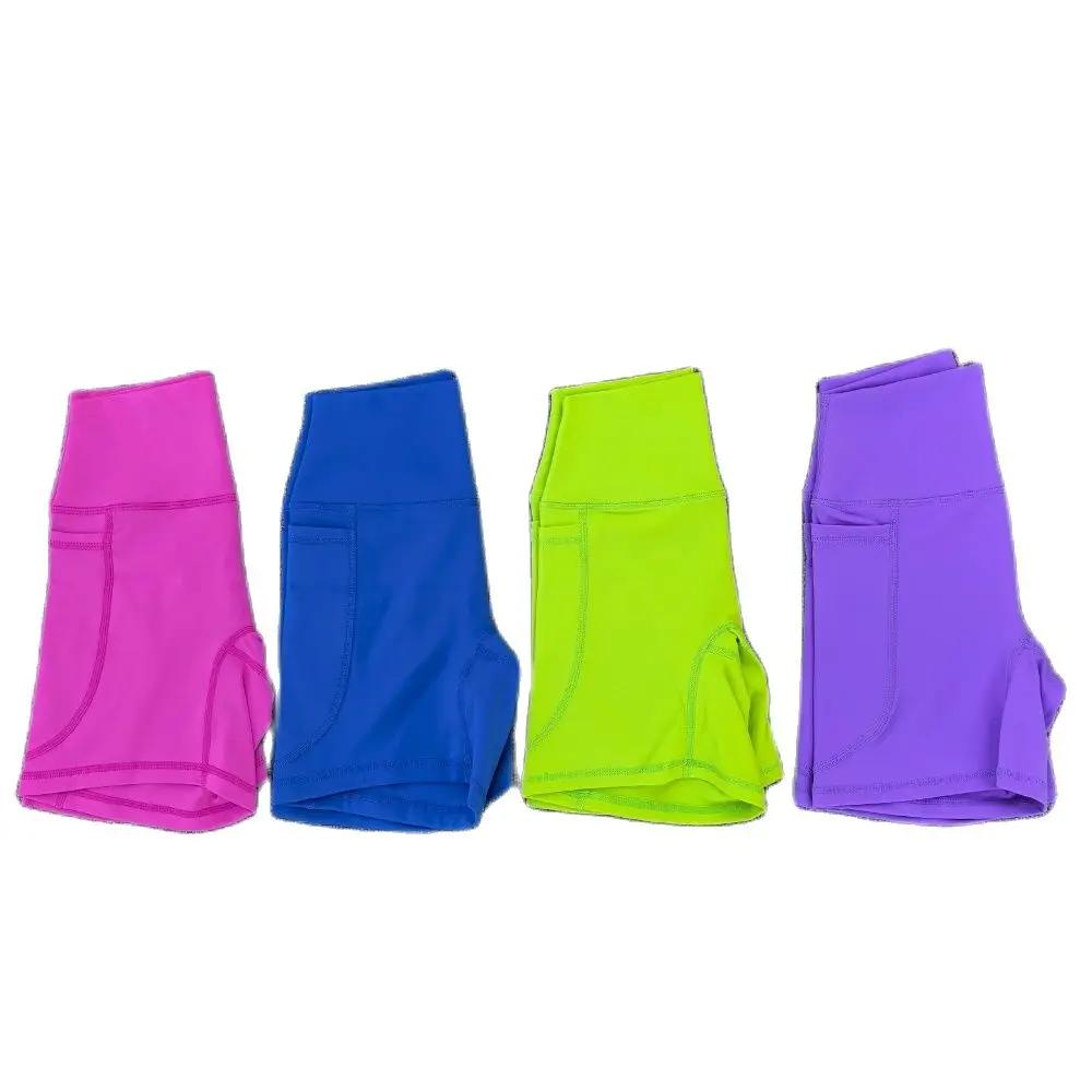 Short de Yoga pour femmes, taille haute, ventre, cyclisme, séchage rapide, respirant, collants de Fi