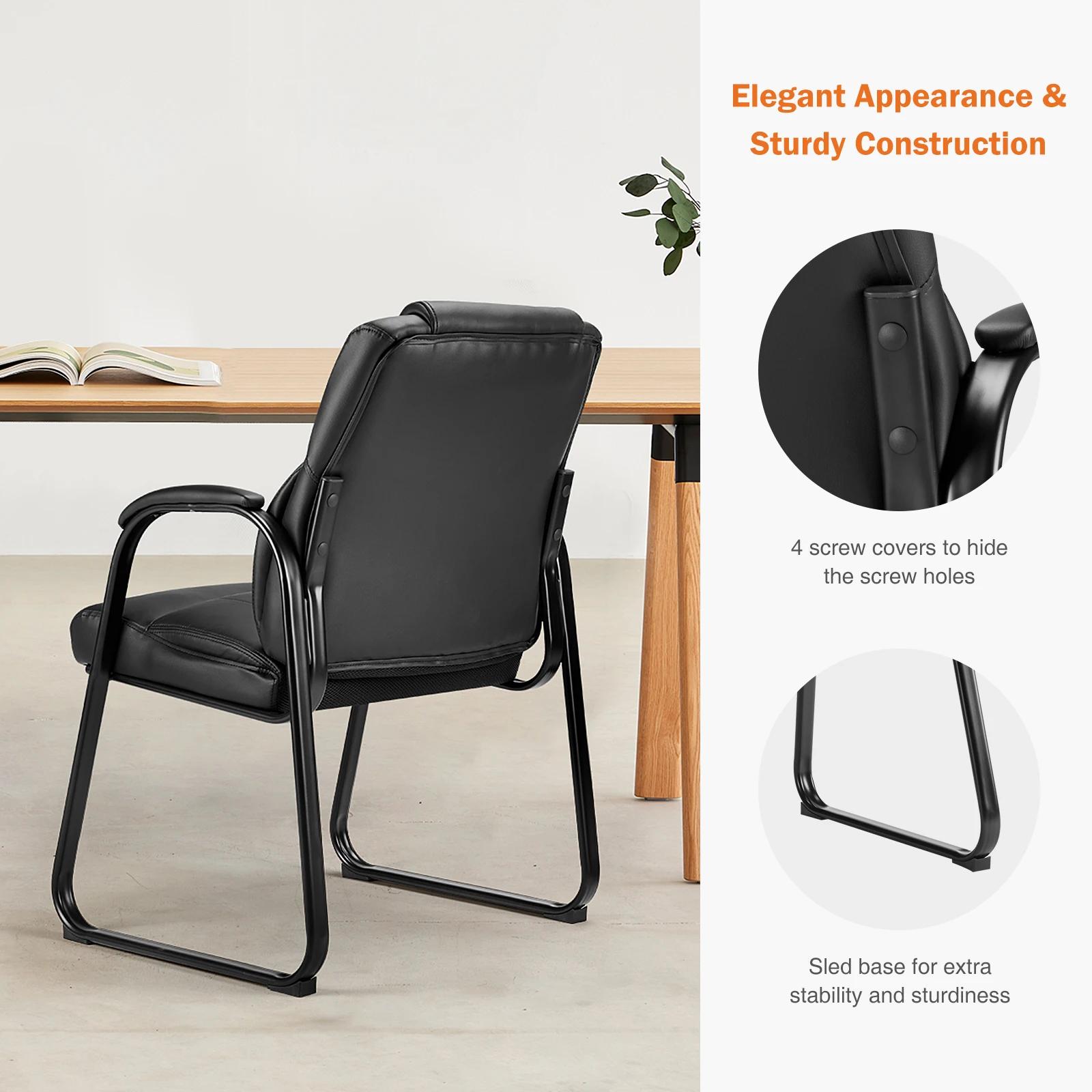JHK dossier rembourré ergonomique salon chaise de jeu étanche en cuir PU siège de salle d'attente ép