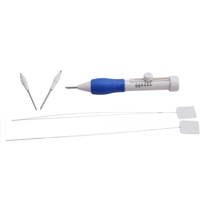 Kit d'aiguilles à poinçonner pour broderie, ensemble d'outils de couture, stylo à aiguille magique, 