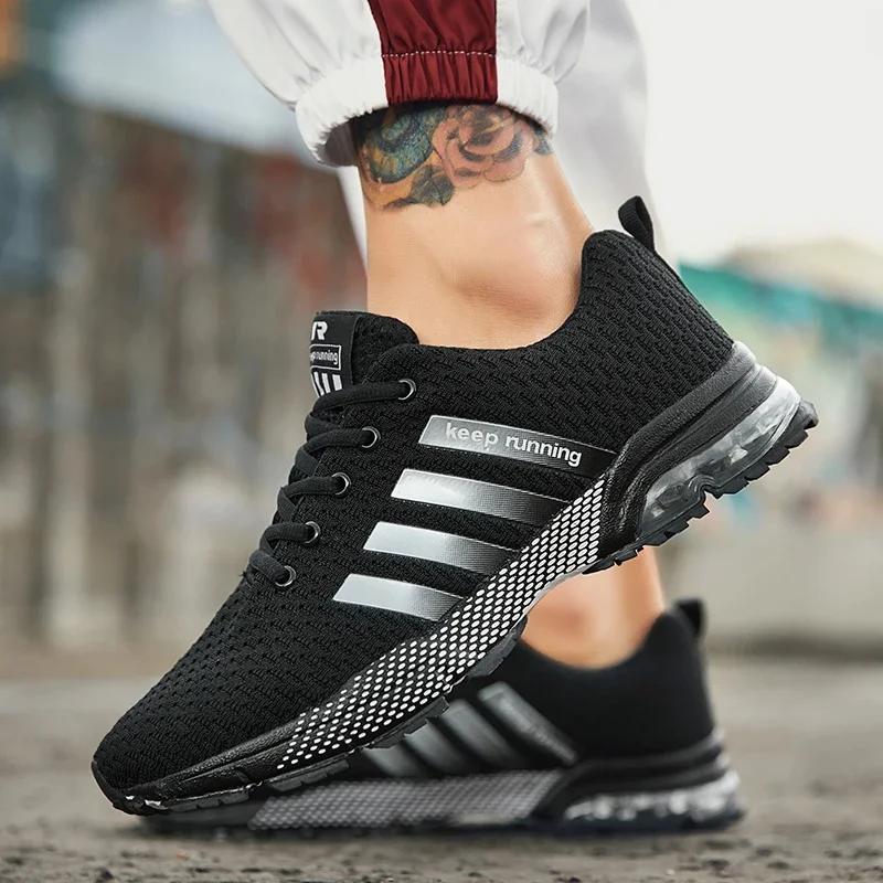 2025 été nouveaux hommes chaussures de sport décontractées respirant chaussures de course en plein a