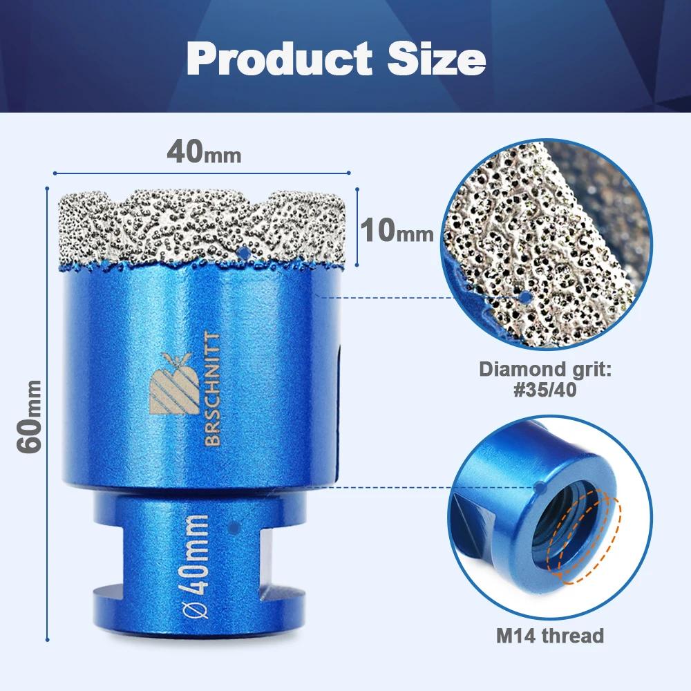 BRSCHNIT-Foret diamanté, 6-150mm, 1 pièce, scie cloche pour granit, porcelaine, céramique, coupe-car