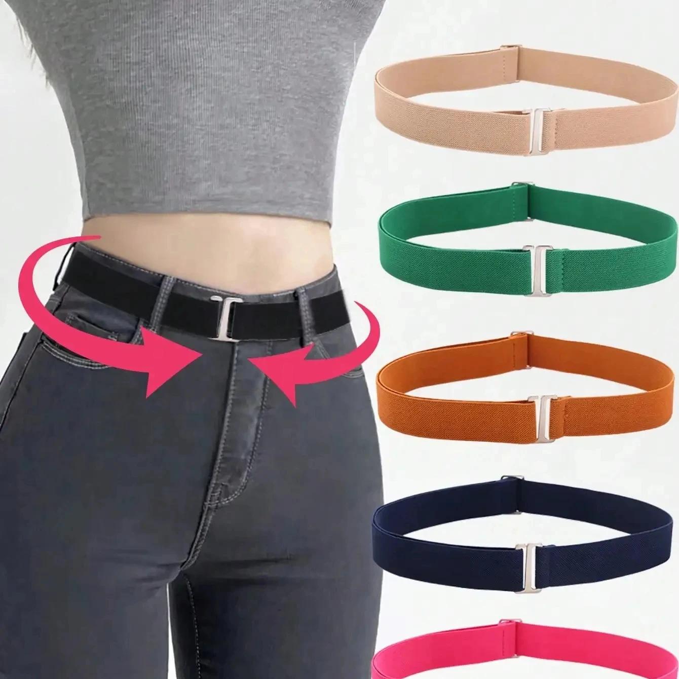 Ceinture de pantalon antidérapante élastique, confortable et réglable, taille unique, pour femmes, s