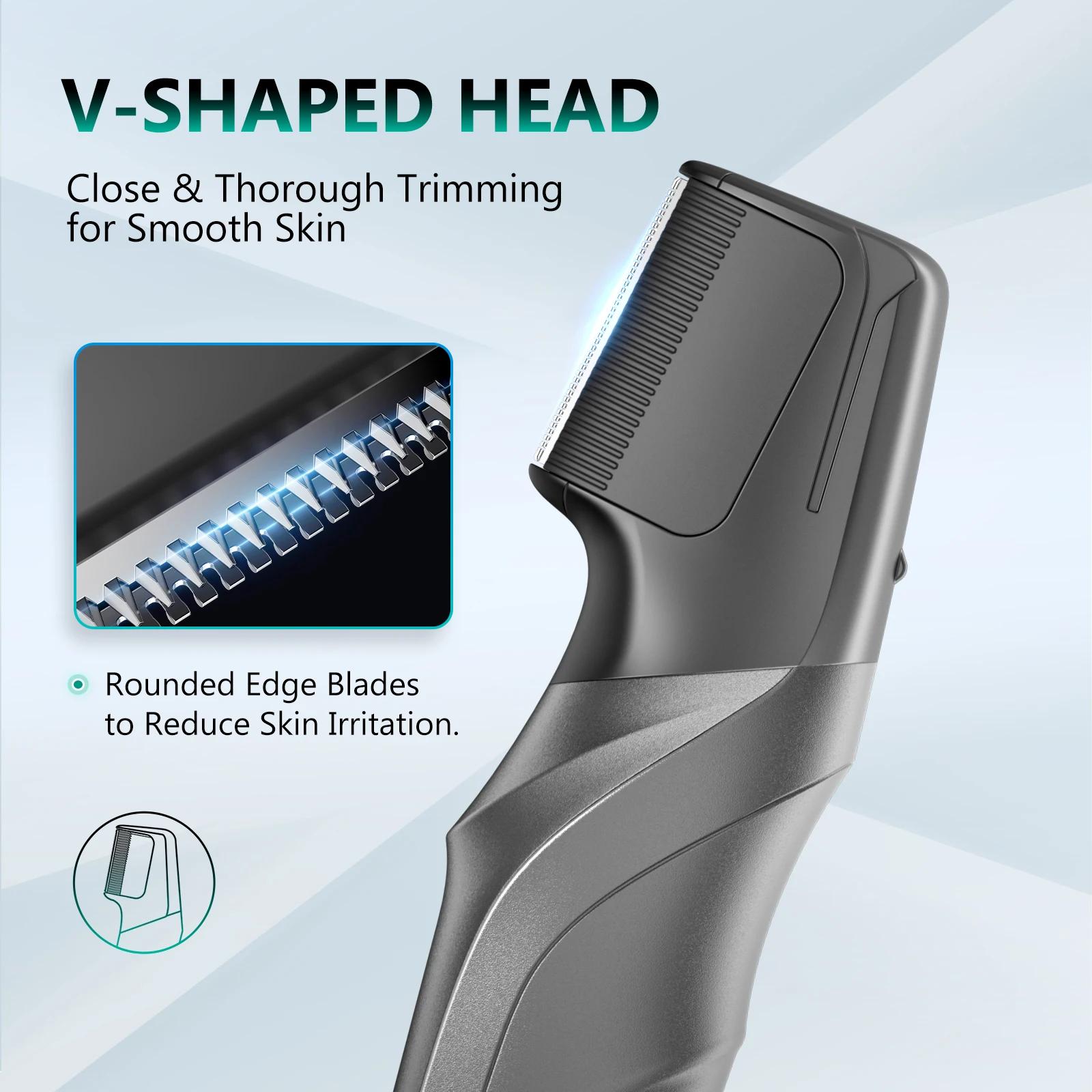 Kensen S6 tondeuse à cheveux électrique pour hommes corps toiletteuse tondeuse IPX5 étanche Portable