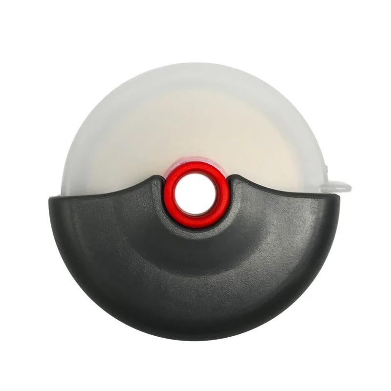 Couteau à découper à roue ronde en acier inoxydable pour Pizza, avec couvercle, rouleau, trancheur d
