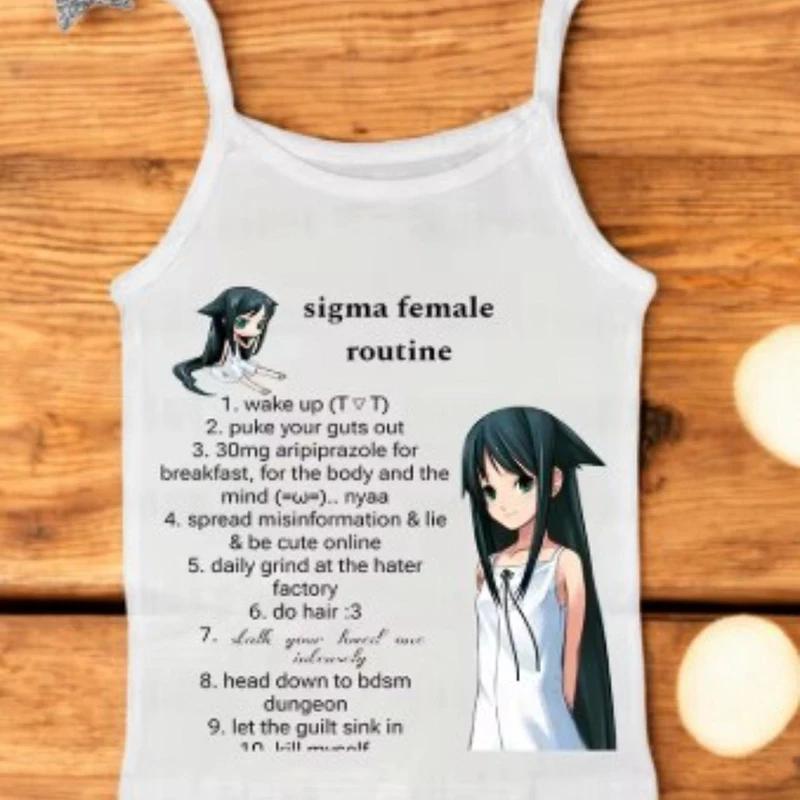 Camisole graphique Anime Grunge, haut court Vintage gothique pour femmes, débardeur Corset, t-shirts