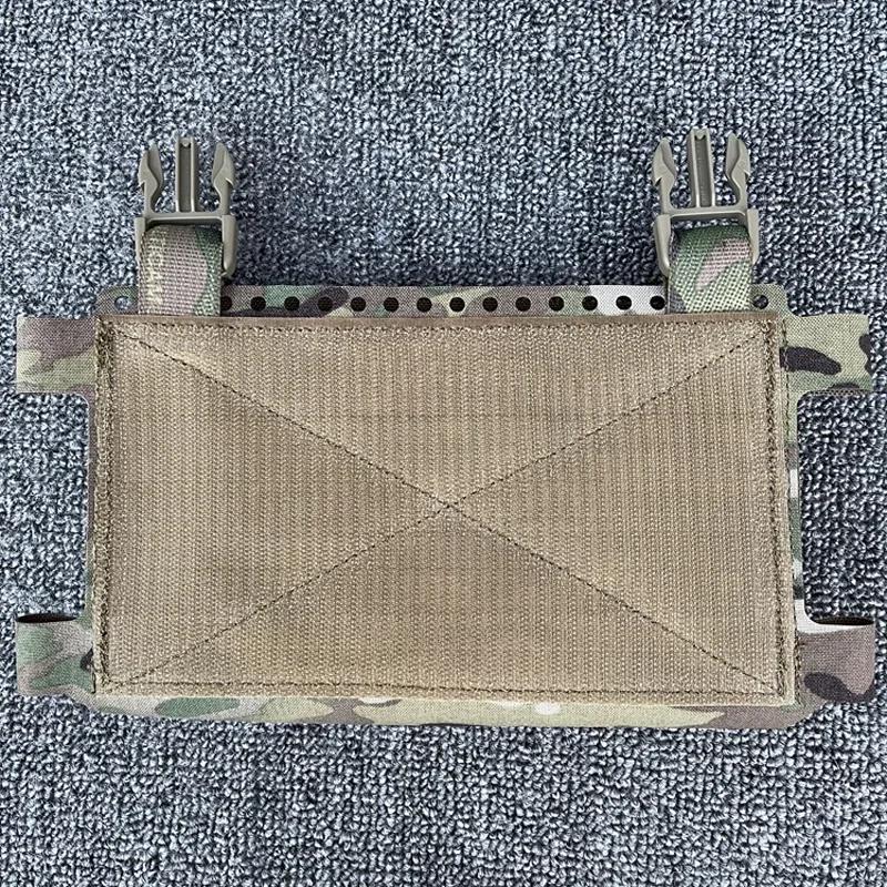 Pochette de plate-forme de poitrine tactique Airsoft MK5, porte-plaque, découpe Laser, sac Molle, Co